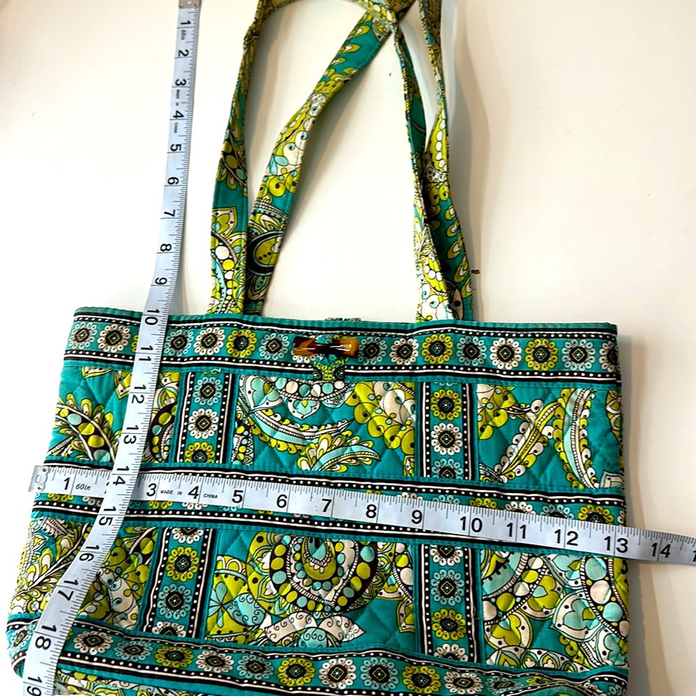 Vera Bradley Peacock Tote Bag Purse Retired - Picture 11 of 11